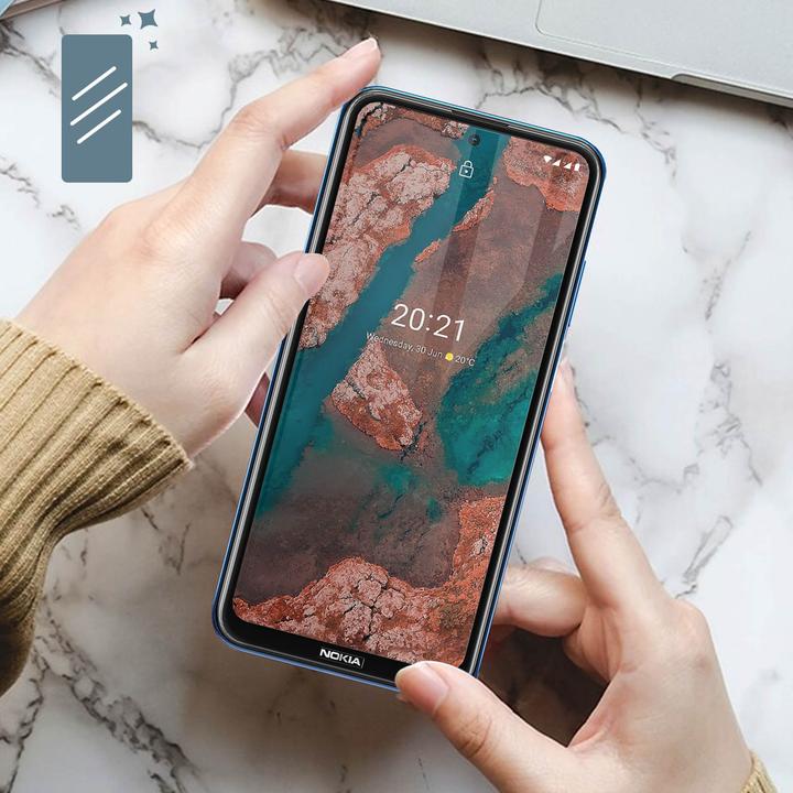Immagine prodotto Avizar Vetro antiproiettile, pellicola di protezione del vetro, vetro protettivo (1 Pezzo/i, Nokia X20)