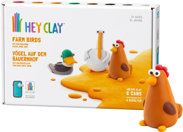 Actual product image TM Toys Hey Clay Bauernh.Vög.6 Dosen,d/e