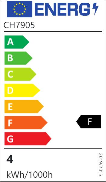 Energie-Label Casativo 9er-Set LED-Filament-Kerzenlampe, C35, E14, 400 lm, 4 W, 2500 K, warmweiss (E14, 400 lm, 9 x, F)