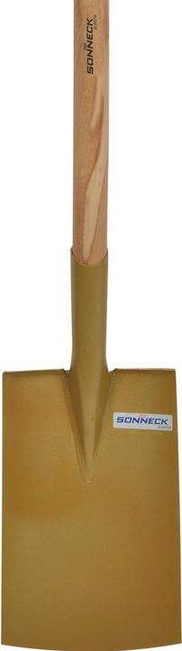 Produktbild Sonneck Gartenspaten Gold mit Tritt und T-Stiel Grösse 280 x 180 mm