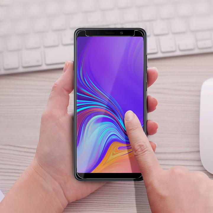 Actual product image Avizar Crystal clear film, glass screen protector (1 Piece, Samsung Galaxy A9 (2018))