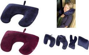 Actual product image Hama 2in1 microbead travel pillow, berry (Head & neck pillow)