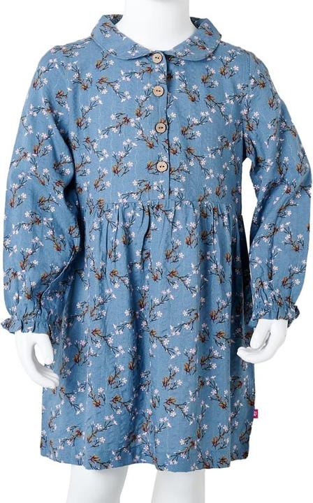 Immagine prodotto VidaXL Abito da bambino con maniche lunghe blu petrolio 140,Materiale: 50 (140)