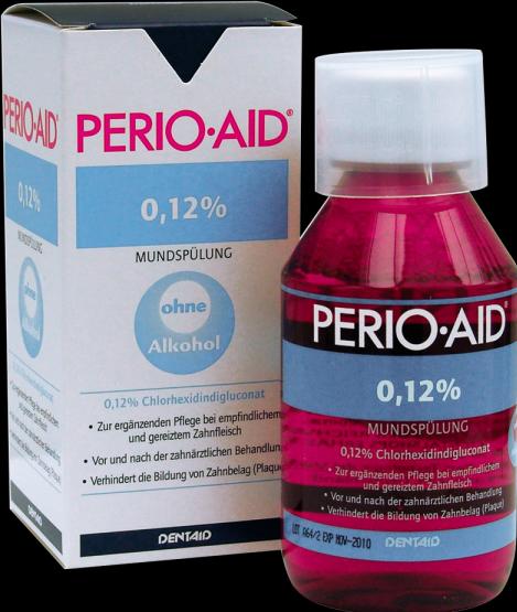 Actual product image Dentaid Perio-Aid mouth rinse from with 0.12% chlorhexidine 150 ml (150 ml, Mouthwash)