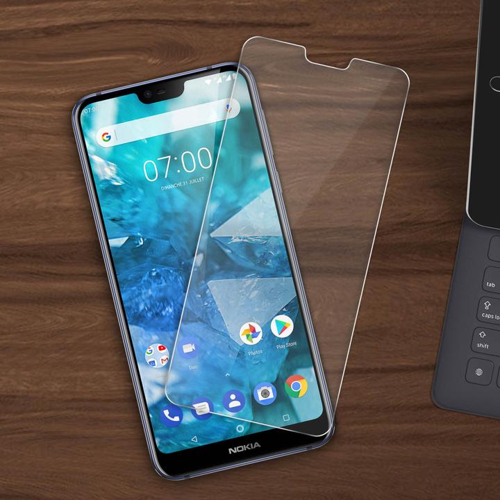Produktbild Avizar Kristallklare Folie, Glas-Displayschutz (2 Stück, Nokia 7.1)