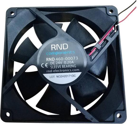 Actual product image RND Components Axial fan DC 120x120x38mm 24V 194.8m³/h (120 mm)