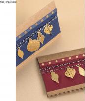 Echo Park Scrapbookingpapier Gold Foil Dots, jeansblau (1 x)