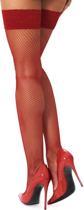 Actual product image Kotek KO H018 fishnet hold ups red L/XL (XL)