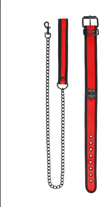 Image du produit Ouch! Ouch Puppy Play - Neoprene Collar With Leash