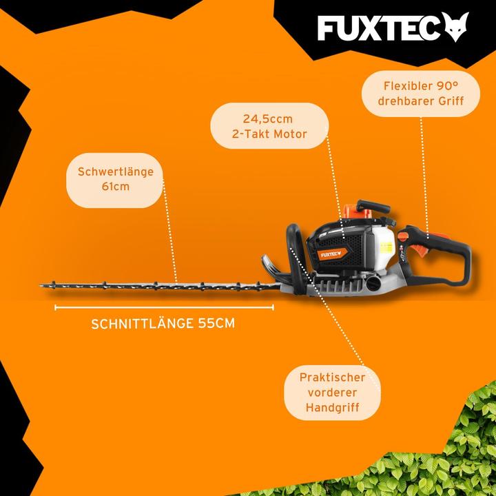 Produktbild Fuxtec Profi Benzin Heckenschere FX-MHP245 (FX-MHP245) (Benzinheckenschere)