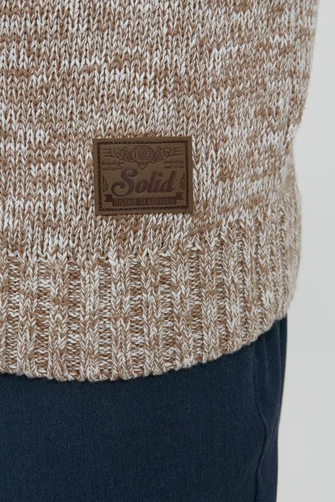Actual product image Solid Pomeroy Men's Cardigan Chunky Knit Jacket With Funnel Neck Made Of 100% Cotton (L)
