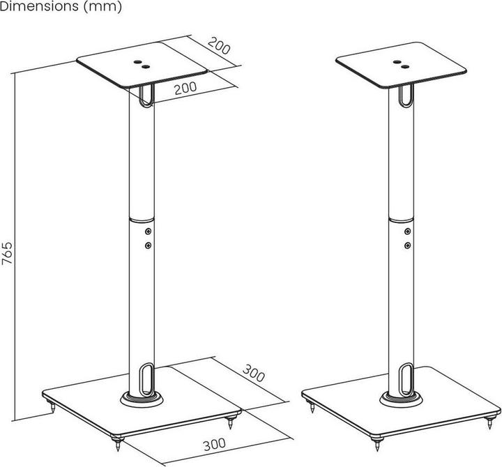 Actual product image myWall My Wall Lautsprecher-Ständer 1 St. (1 pair, Stand)