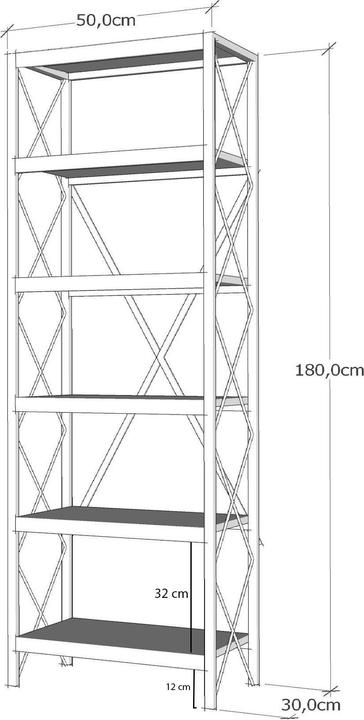Immagine prodotto Skye Decor Suadiye (50 x 30 x 180 cm)