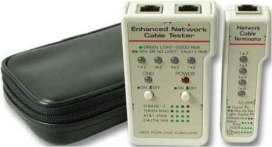 Produktbild EFB Elektronik 39938.1 Twisted pair cable tester Grau Netzwerkkabel-Tester