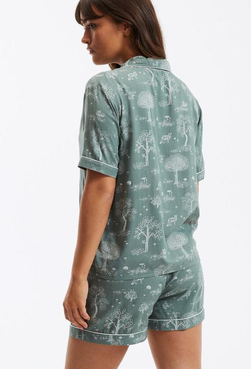 Image du produit La Redoute Collections Pyjama court à imprimé naturel (36)