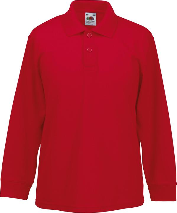 Actual product image Fruit of the Loom Polo shirt long sleeve (128)