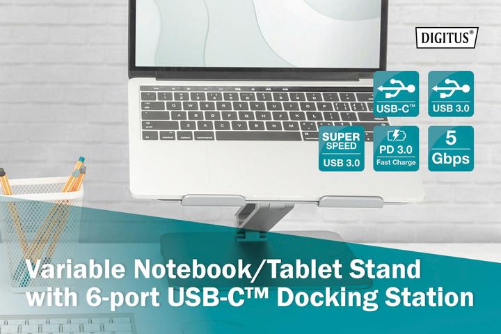 Actual product image Digitus DA-90429 (USB-C, 6 Ports)