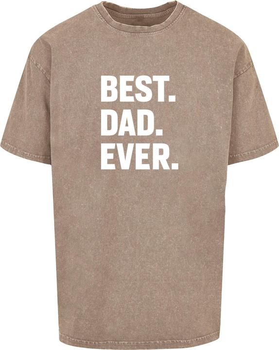 Image du produit Merchcode Fathers Day - Meilleur papa de tous les temps Tee surdimensionné acide délavé lourd - 112789 (XXL)