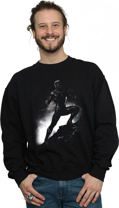Produktbild Black Panther Stehende Pose Baumwoll Sweatshirt (3XL)
