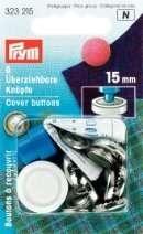 Actual product image Prym Knob Pull over with tool, silver 23 mm, card 4 pcs.
