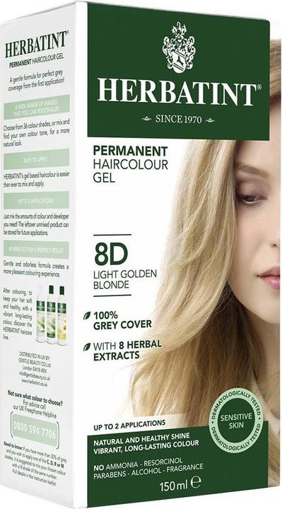 Immagine prodotto Herbatint Gel colorante 8D Blond doré clair gel (8D Biondo oro chiaro 8D)