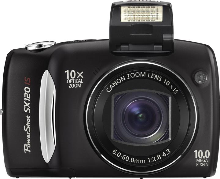 Canon PowerShot SX120 IS, 10 MPixel, 10x Zoom, schwarz (1/2.5")