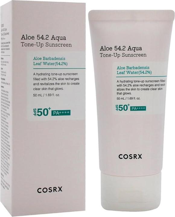 Actual product image Cosrx Aloe 54.2 Aqua Tone Up Sunscreen 50ml SPF50+ PA+++ (Suntan cream, SPF 50+, 50 ml)
