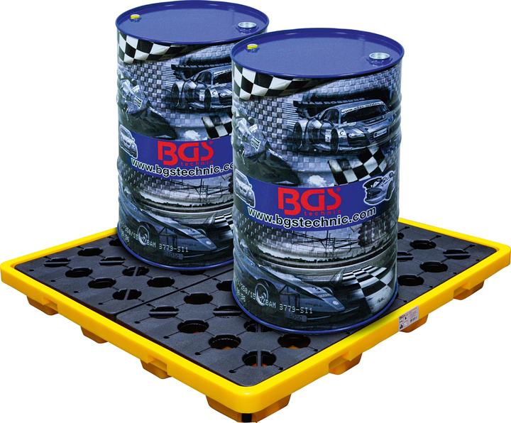 Produktbild BGS Öl-Auffangwanne mit Gitterrost für 4 x 200 l Fässer