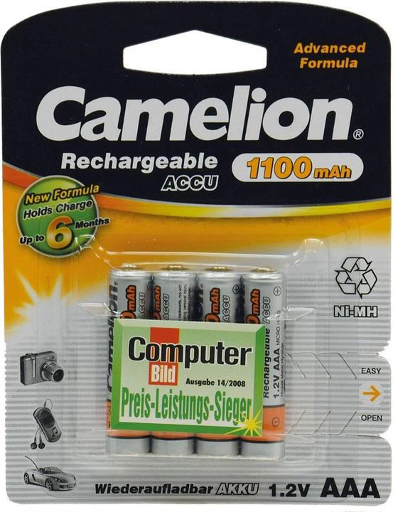Immagine prodotto Camelion Ricaricabile Accu (4 pz., AAA, 1100 mAh)