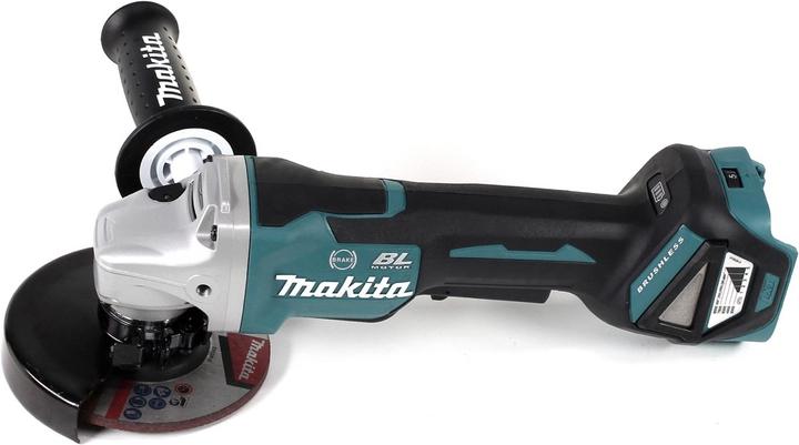 Actual product image Makita DGA 517 F1J Cordless angle grinder 18 V 125 mm brushless + 1x rechargeable battery 3.0 Ah + Makpac (125 mm)