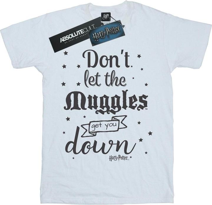 Actual product image Womens/Ladies Don't Let The Muggles Cotton Boyfriend T-Shirt (3XL)