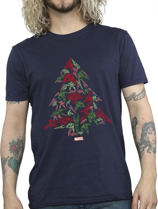 Image du produit - T-shirt AVENGERS CHRISTMAS TREE - Homme (3XL)
