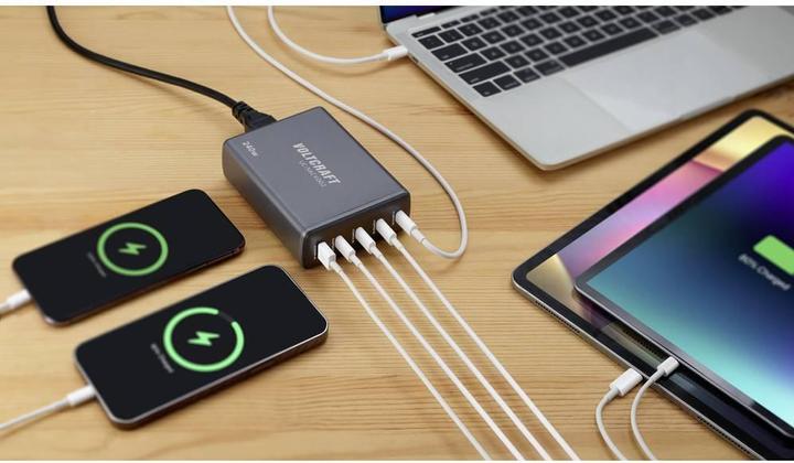 Produktbild Voltcraft UC-5ACX002 USB-Ladestation 240 W Innenbereich Ausgangsstrom (max.) 5 A (240 W)