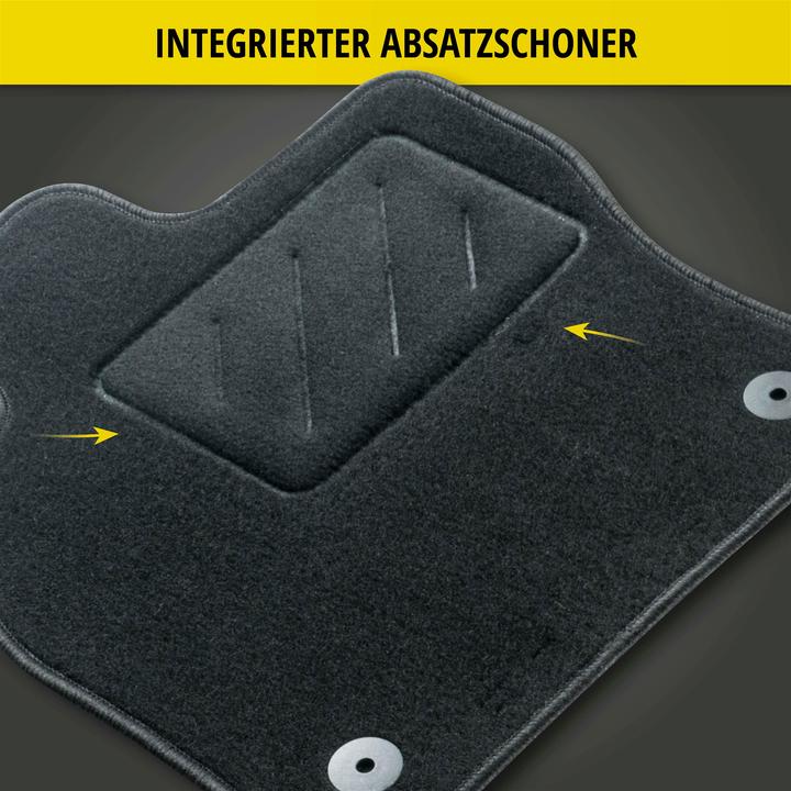 Image du produit Walser Tapis de sol pour Opel Grandland/Grandland X 06/2017-aujourd'hui (2 tapis avant + 2 tapis arrière)