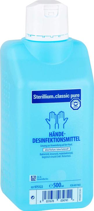 Actual product image Hartmann Sterillium classic pure hand disinfectant, 500 ml solution (500 ml)