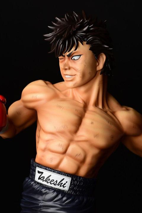Actual product image Orca Hajime no Ippo statuette PVC 1/6 Takeshi Sendou Finish Blow Ver. Damage 29 cm