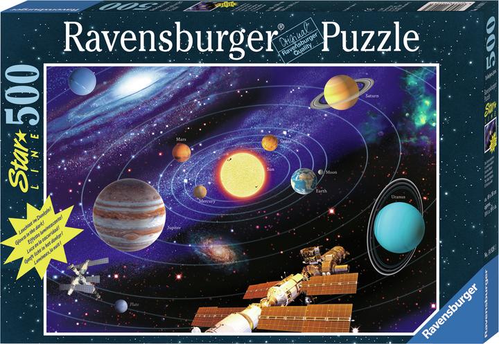 Actual product image Ravensburger - 500 parts Star Line fluorescent - The Solar System (500 pieces)