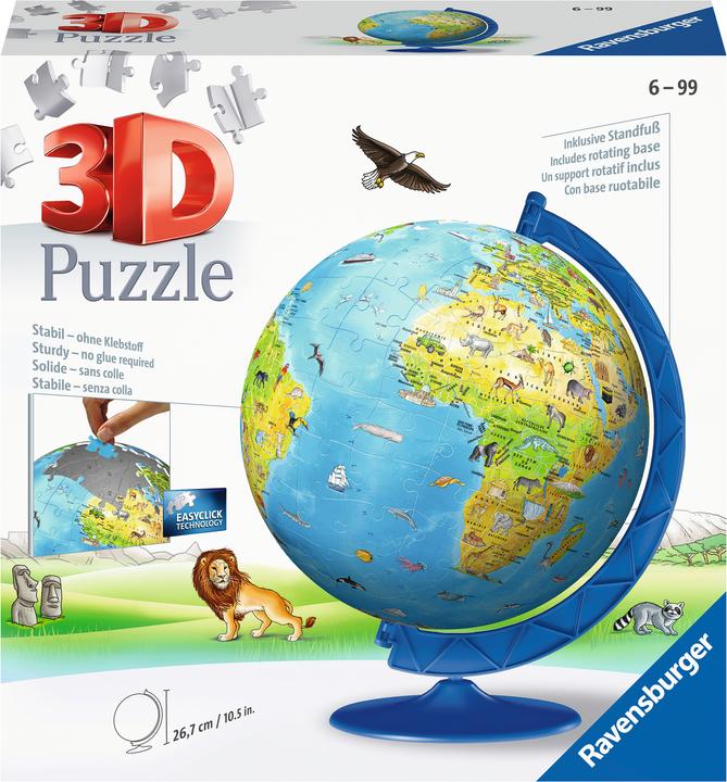 Image du produit Ravensburger - 12339 - 3D Puzzle Carte du monde XXL 180 pièces 3D-Puzzle (180 pièces)