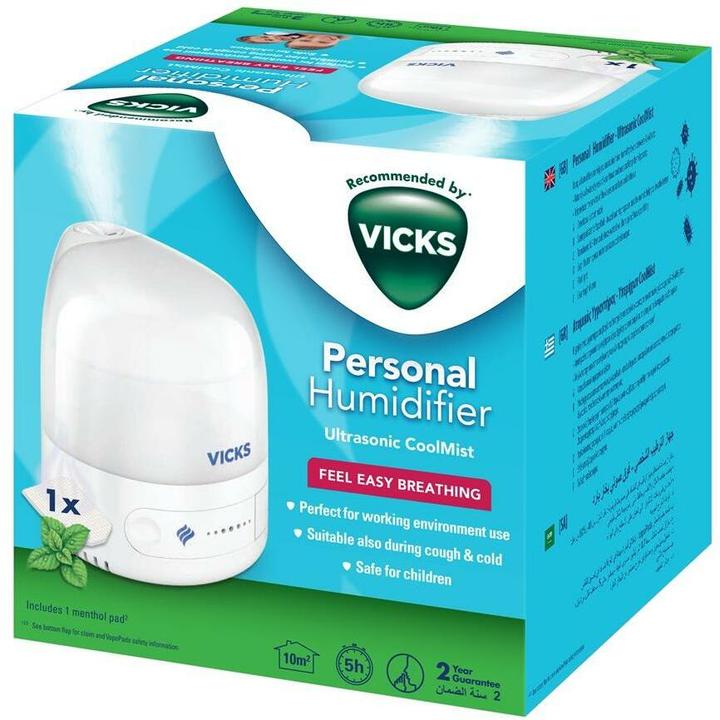 Image du produit Vicks Cool Mist humidificateur à ultrasons VUL510E4 (10 m²)