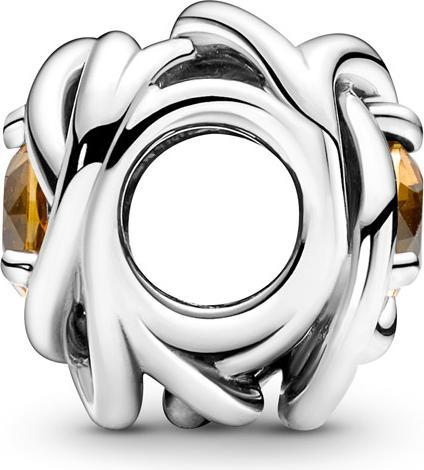 Produktbild Pandora November Geburtsstein Honigfarbener Ewigkeitskreis Charm (Sterling Silber 925, Mit Stein(en))