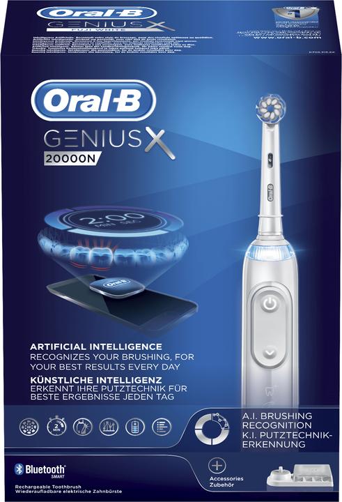 Image du produit Oral-B Genius X 80324759 Brosse à dents électrique adulte Brosse à dents rotative-vibrante (Brosse à dents oscillo-rotative)