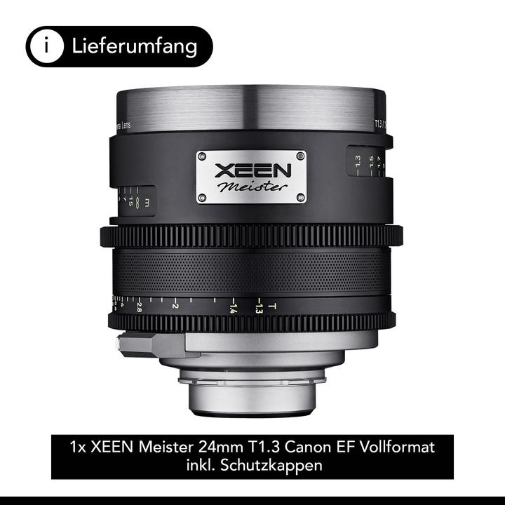 Immagine prodotto Samyang XEEN Master 24mm T1.3 (Canon EF, Canon EF-S, PL, Canon EF-M, Sony E, Full-frame, APS-C / DX)
