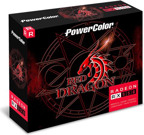Produktbild Powercolor Dragon AXRX 550 4GBD5-HLE Grafikkarte AMD Radeon RX 550 GDDR5 (4 GB)