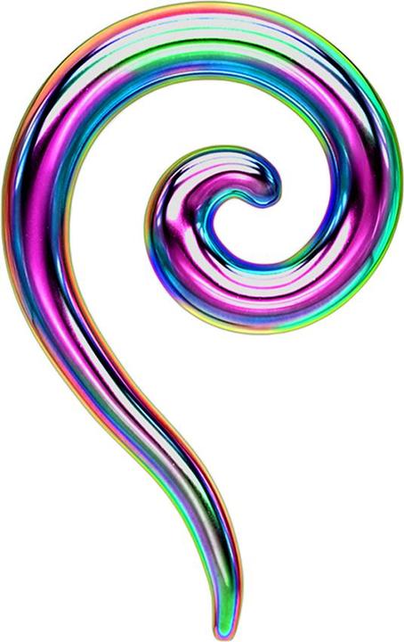 Image du produit Star Piercing Spirale extensible Taper colorée (Acier chirurgical 316L, sans laiton)