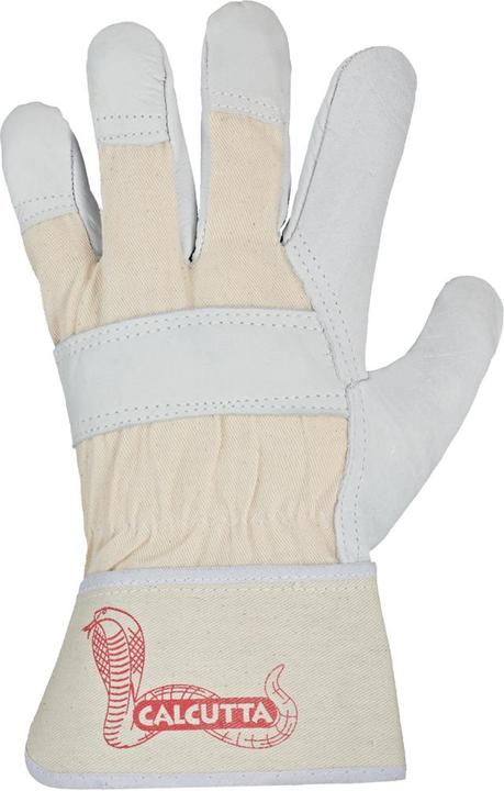 Produktbild Stronghand Handschuh CALCUTTA EN388 Gr.12 naturfarben Rindleder Doppelnaht gummierte Stulpe (12)