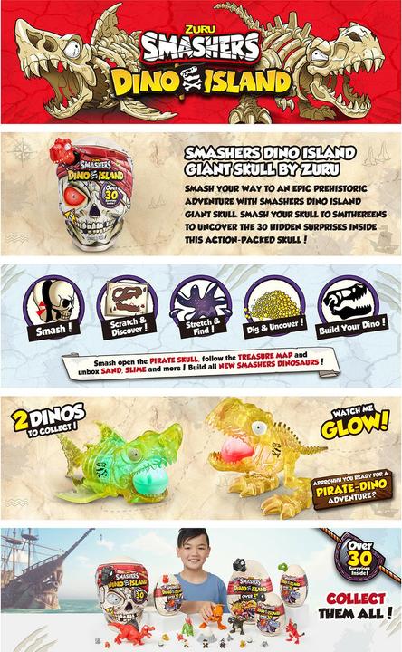 Image du produit Smashers Dino Island Crâne Géant