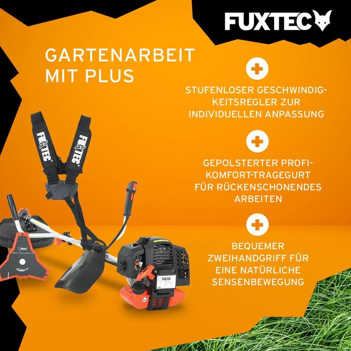 Actual product image Fuxtec FX-MS152 Petrol Mains Scythe Multitool 2in1 (Plastic knives, Trim line)