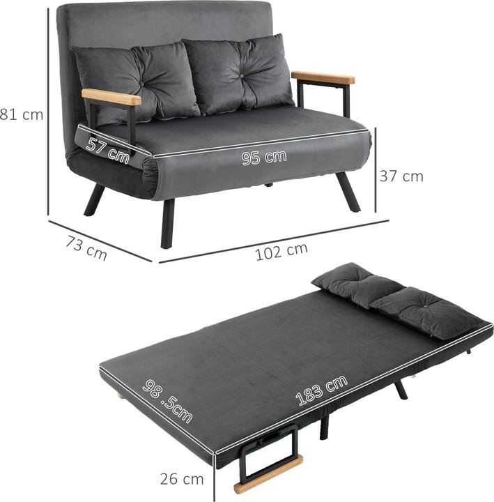 Produktbild Homcom Schlafsofa (Bettsofa)