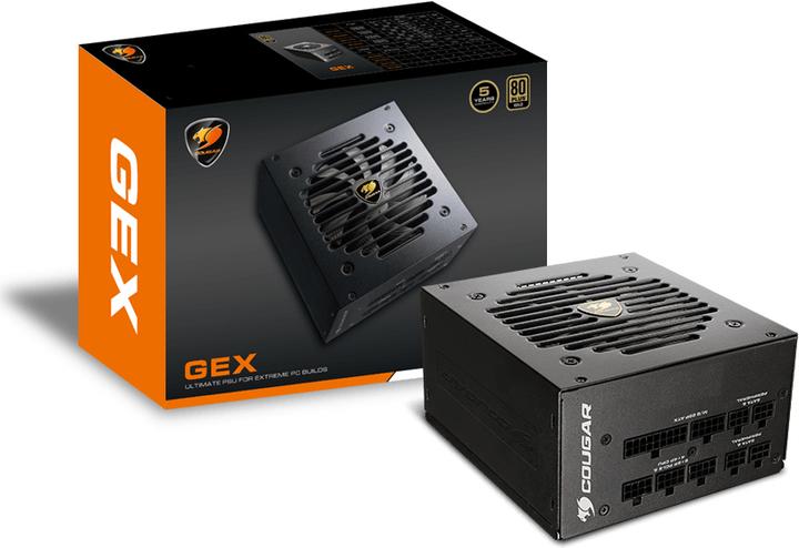Actual product image Cougar Gaming GEX750 Power Supply 750 W 20+4 pin ATX ATX Black (750 W)