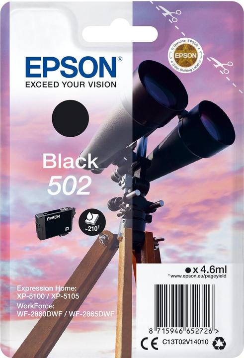 Productafbeelding Epson 502 (BK)